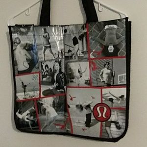 Lululemon plastic tote rare "Goals Bag" 15x14x6